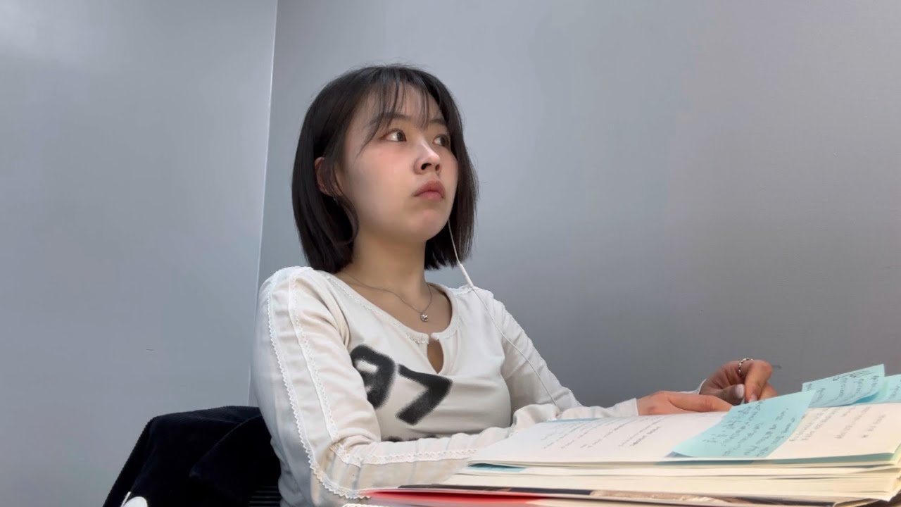 Study with me (260312) | 대학교 도서관에서 공부 코스프레, 오후 수업 전~..