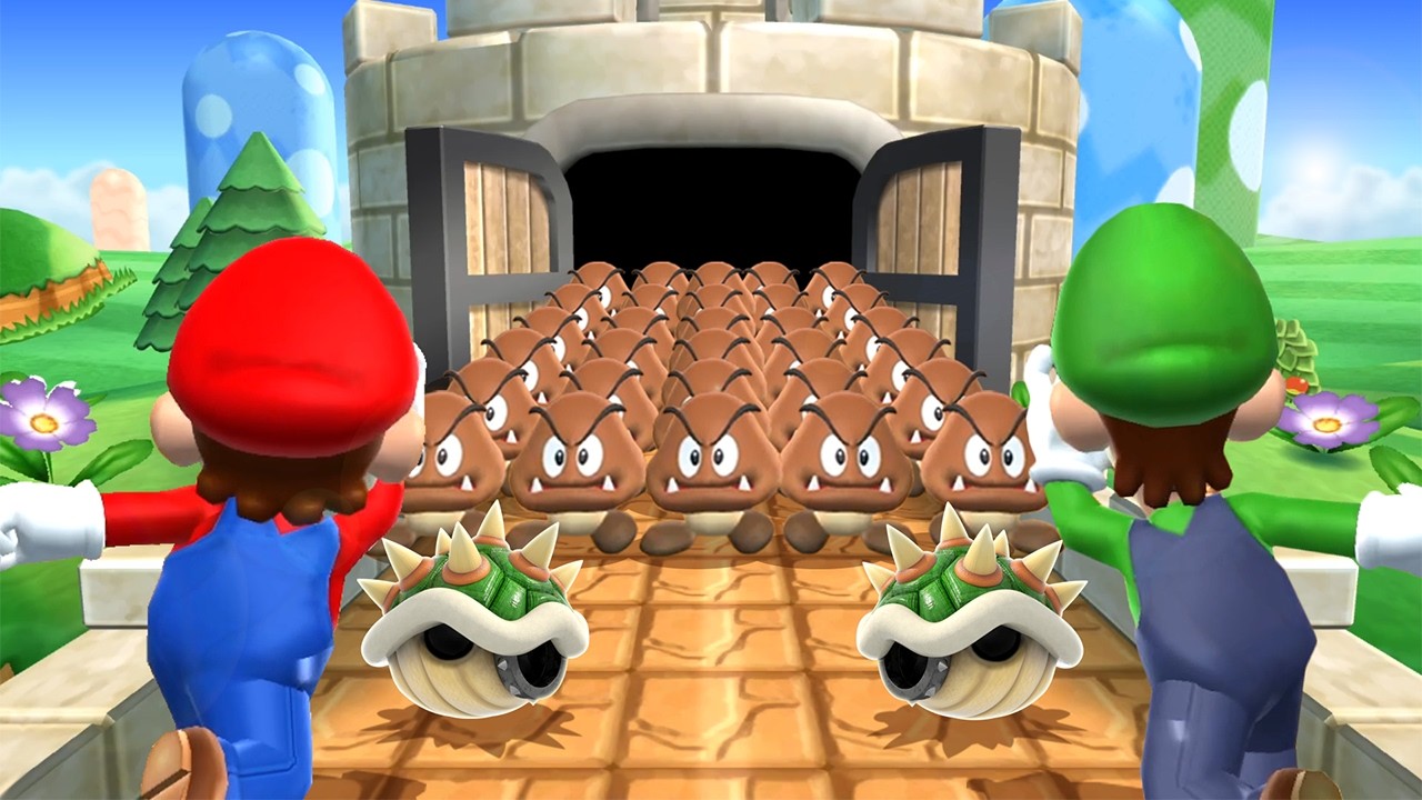 Mario Party 9 Minigames - Luigi Vs Mario Vs Toad Vs Waluigi (Master Difficulty)