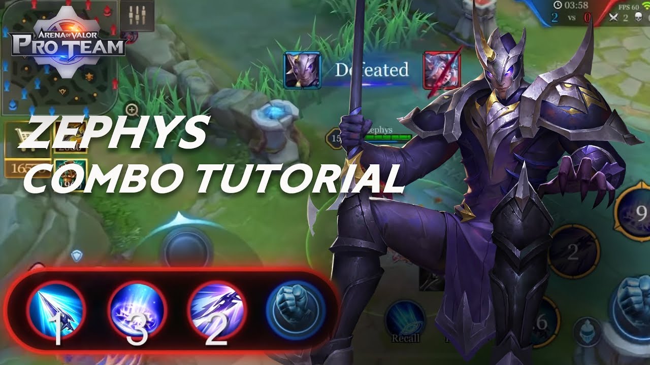 Zephys - Combo Tutorial | Arena of Valor