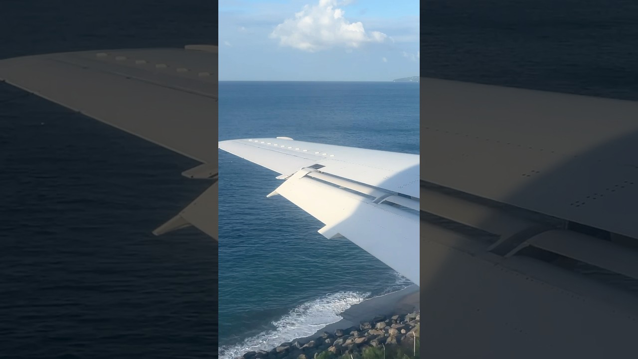 Embraer E145 Landing in Grenada #shorts #aviation #travel #subscribe
