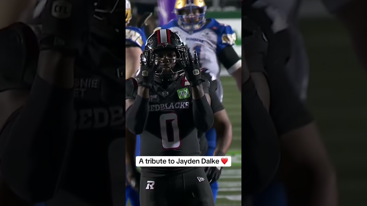 A.J. Allen honoured former teammate the late Jayden Dalke last night in his game against Winnipeg.