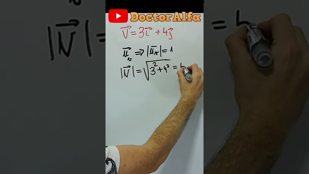 C&oacute;mo obtener un vector unitario #shorts #1minutitodemates