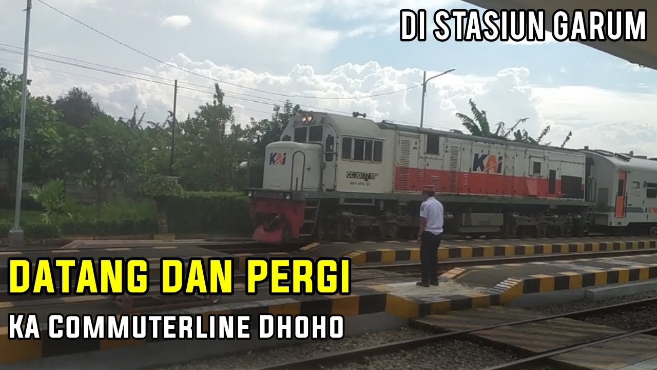 Datang Dan Perginya KA Commuterline Dhoho Di Stasiun Garum
