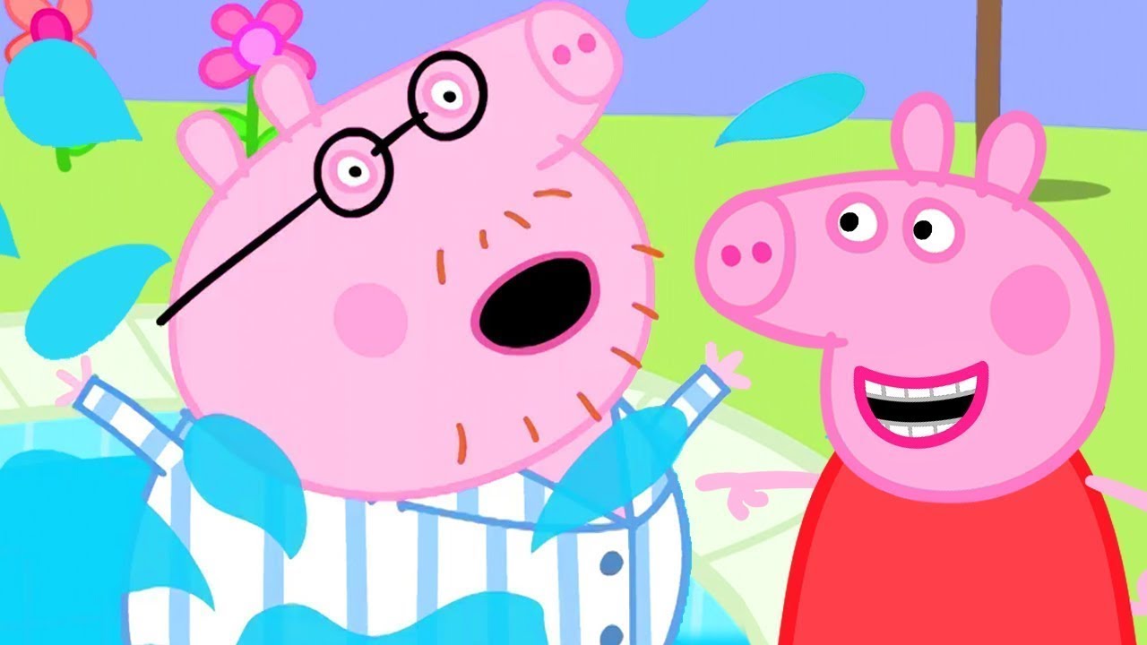 Peppa Pig and Daddy Pig's Little Walk into the Swimming Pool