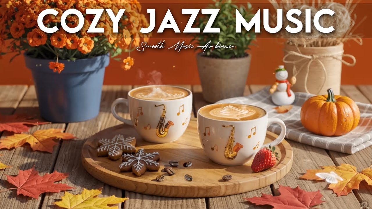 Cozy Jazz Music☕Smooth Music Ambiance Instrumental and Relaxing Jazz Cafe Music for Studying & Work.