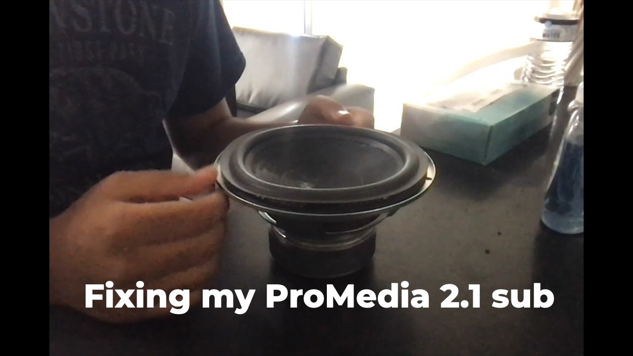 Klipsch ProMedia 2.1 Repair | Subwoofer Rattle/Distortion Fix via Foam Replacement