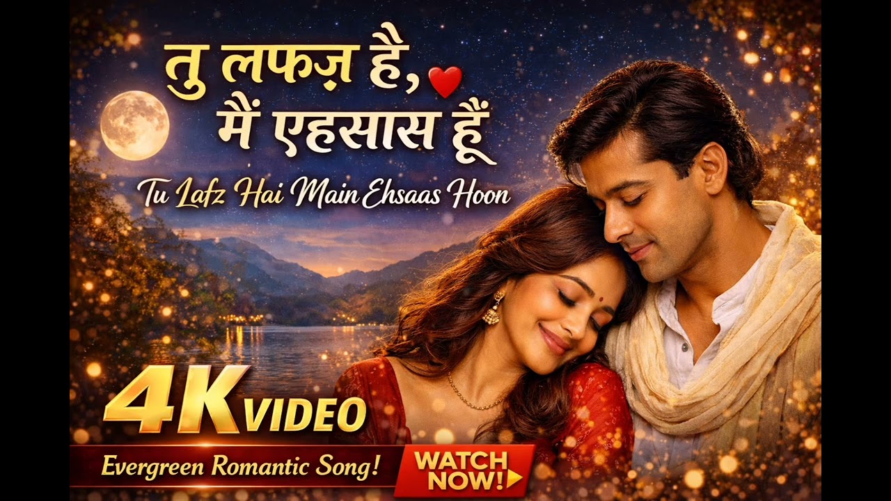 Tu Lafz Hai Main Ehsaas Hoon ❤️ | Evergreen Romantic Love Song | 4K Full HD