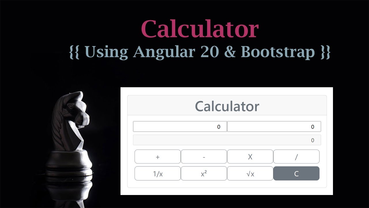 1. Калькулятор в Angular 20: Калькулятор с использованием Angular 20 и Bootstrap | Проекты в Angu...