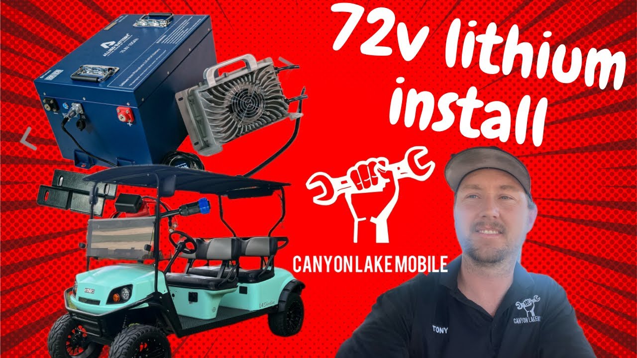 How to install EZ-GO Allied Lithium 72V 105AH battery