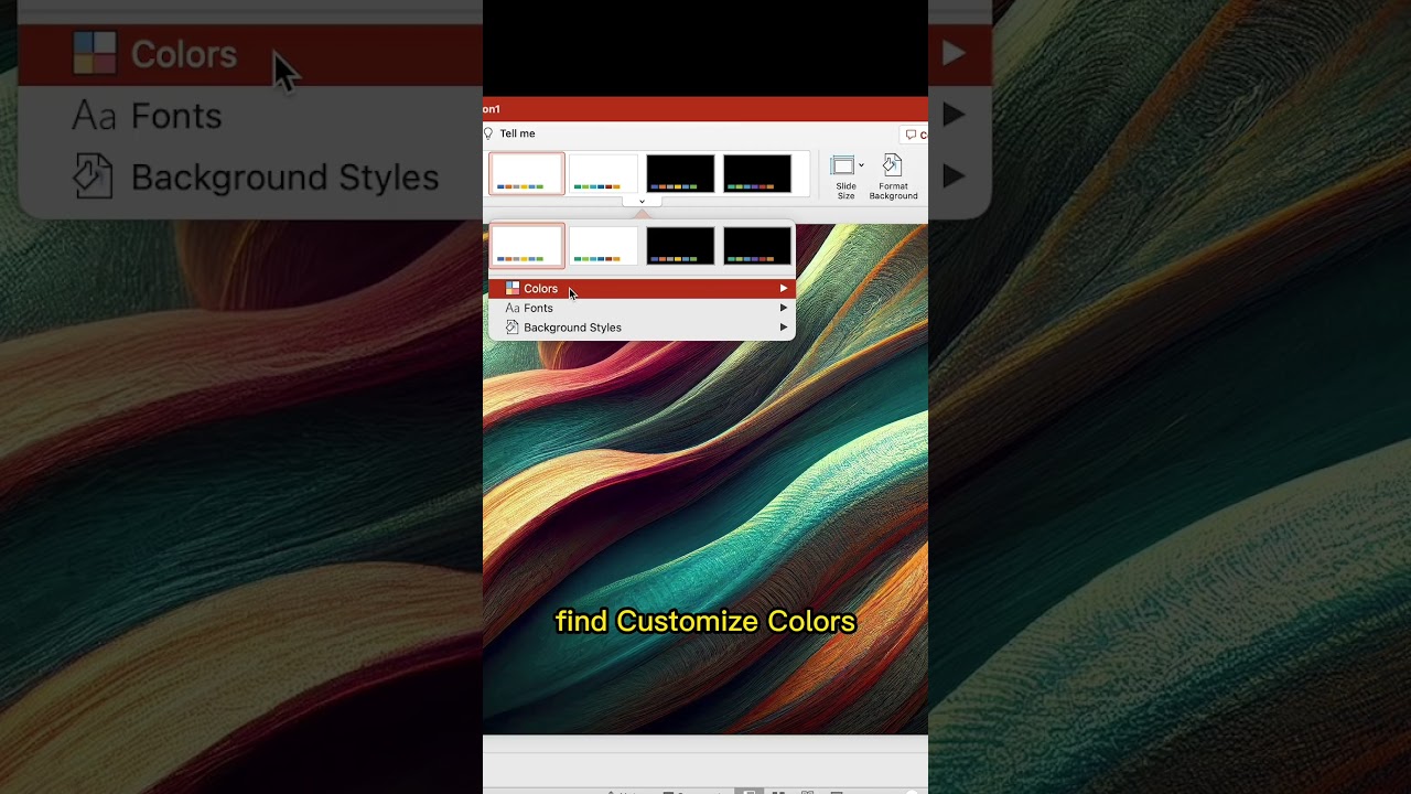 How to add colors to PowerPoint