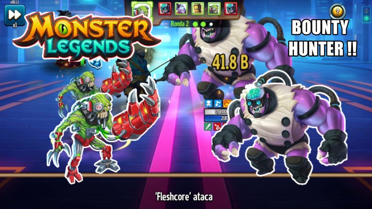 CAZA SEPTIEMBRE!! FLESHCORE !! BOUNTY HUNT!!!! - Monster Legends