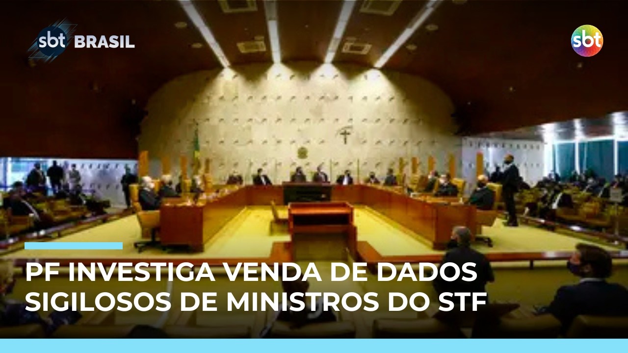 PF investiga venda de dados sigilosos de ministros do STF por servidor da Receita | #SBTBrasil
