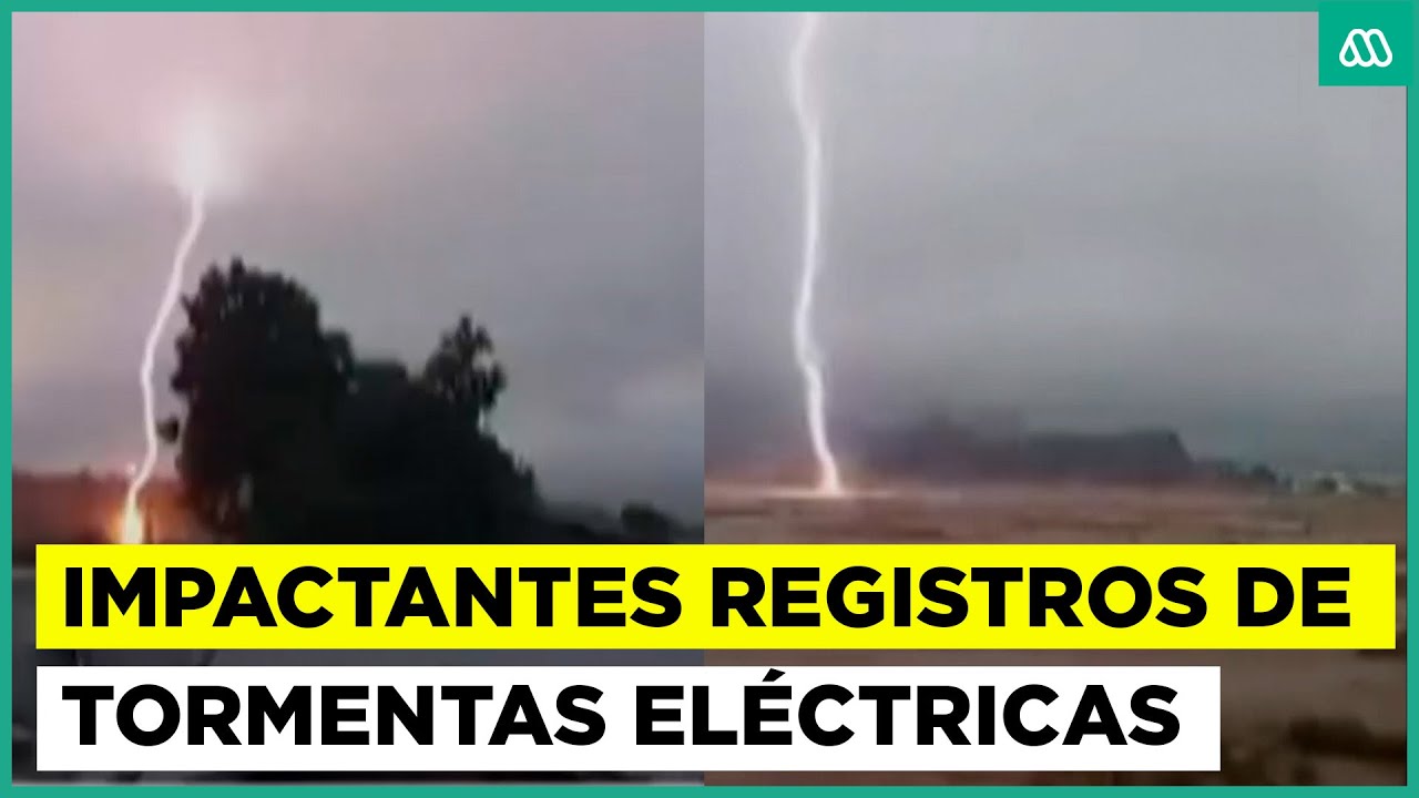 Intensos truenos y relámpagos: impactantes registros de las tormentas eléctricas de la zona sur