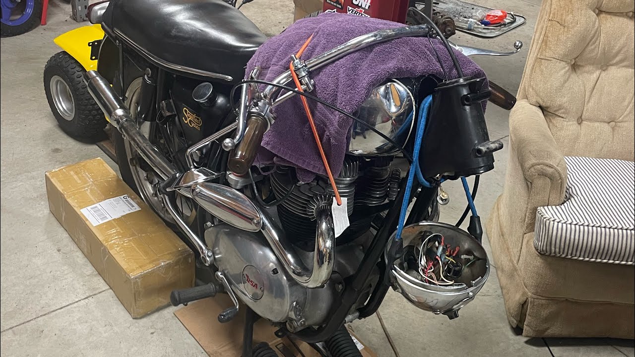 BSA A65 front suspension rebuild part 2