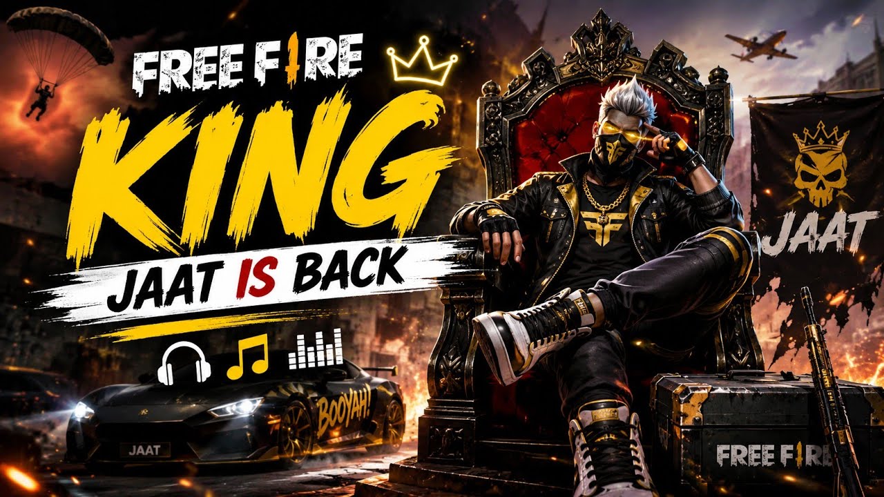 FREE FIRE KING – JaatIsBack 🎧🎶 #freefire #sunoai #newsong #trending #freefiremax 