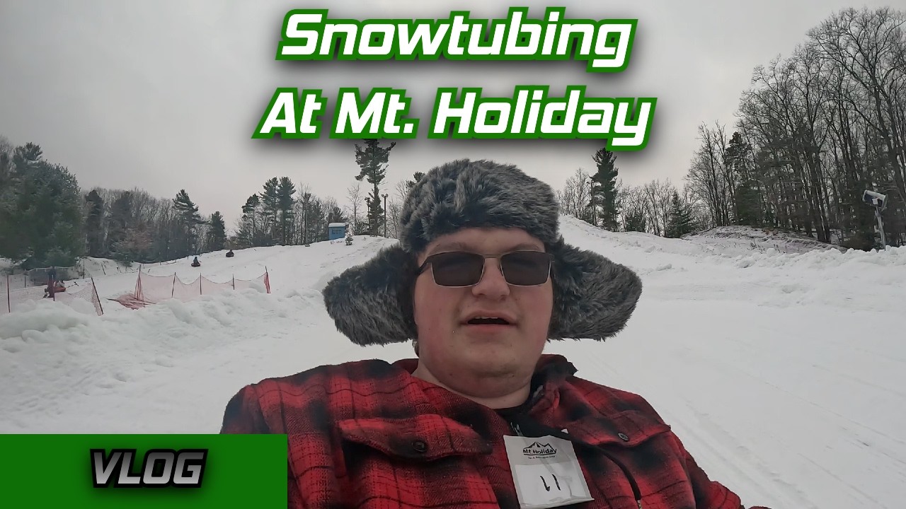 First time snow tubing - Mt. Holiday vlog