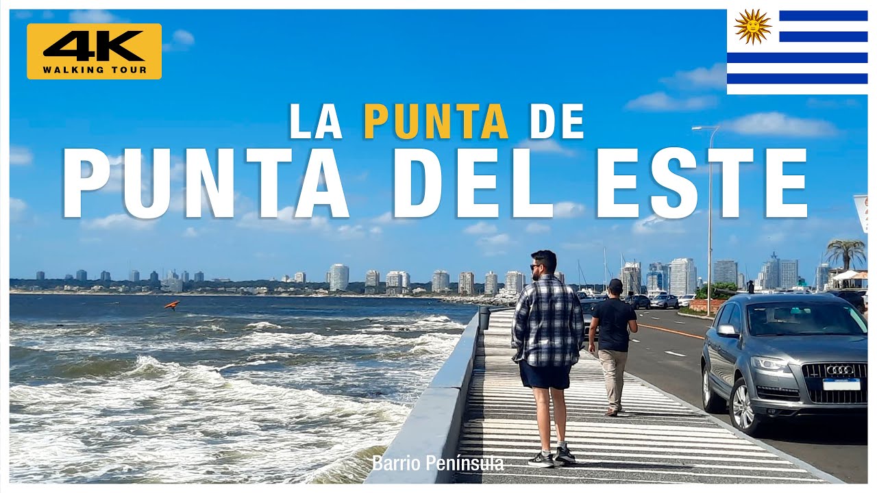 🇺🇾 La Punta de PUNTA del ESTE | Barrio Península | WALKING TOUR [ 4K ] Conoce Punta del Este!