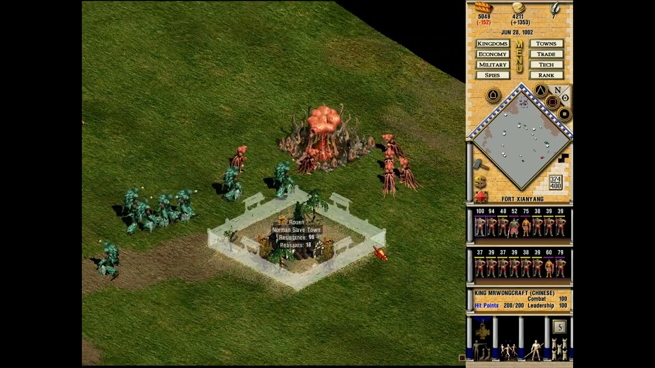 Seven Kingdoms II - MrW vs Fryhtan Very High Aggressive 1440P #5