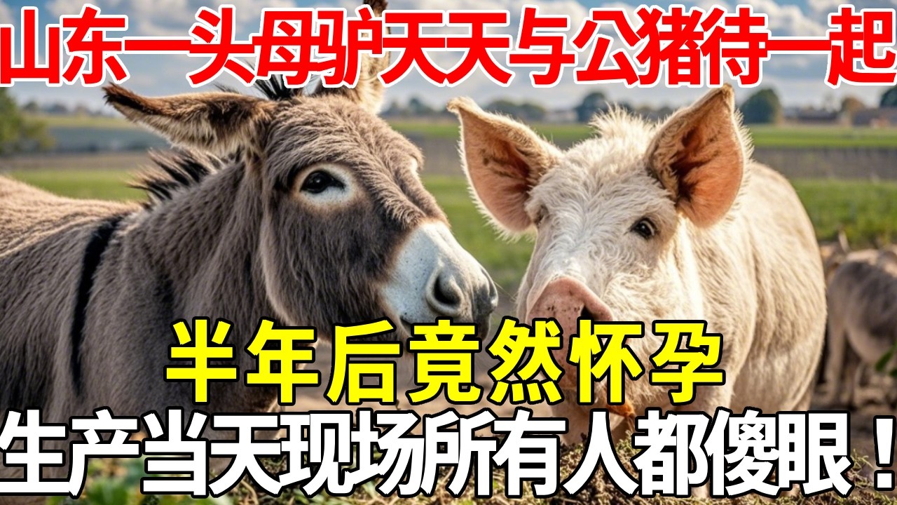 山东一头母驴天天与公猪待在一起，半年后竟然怀孕，生产当天现场所有人都傻眼！#蝴蝶飛飛 #民間故事 #奇聞趣事 #古代小說#懸疑#老年情感