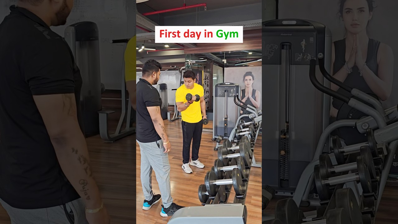 Wait for end 😂😂⚡️ first day in gym #video #gymvideo #reels #vijay4you #instagram #viral #funny