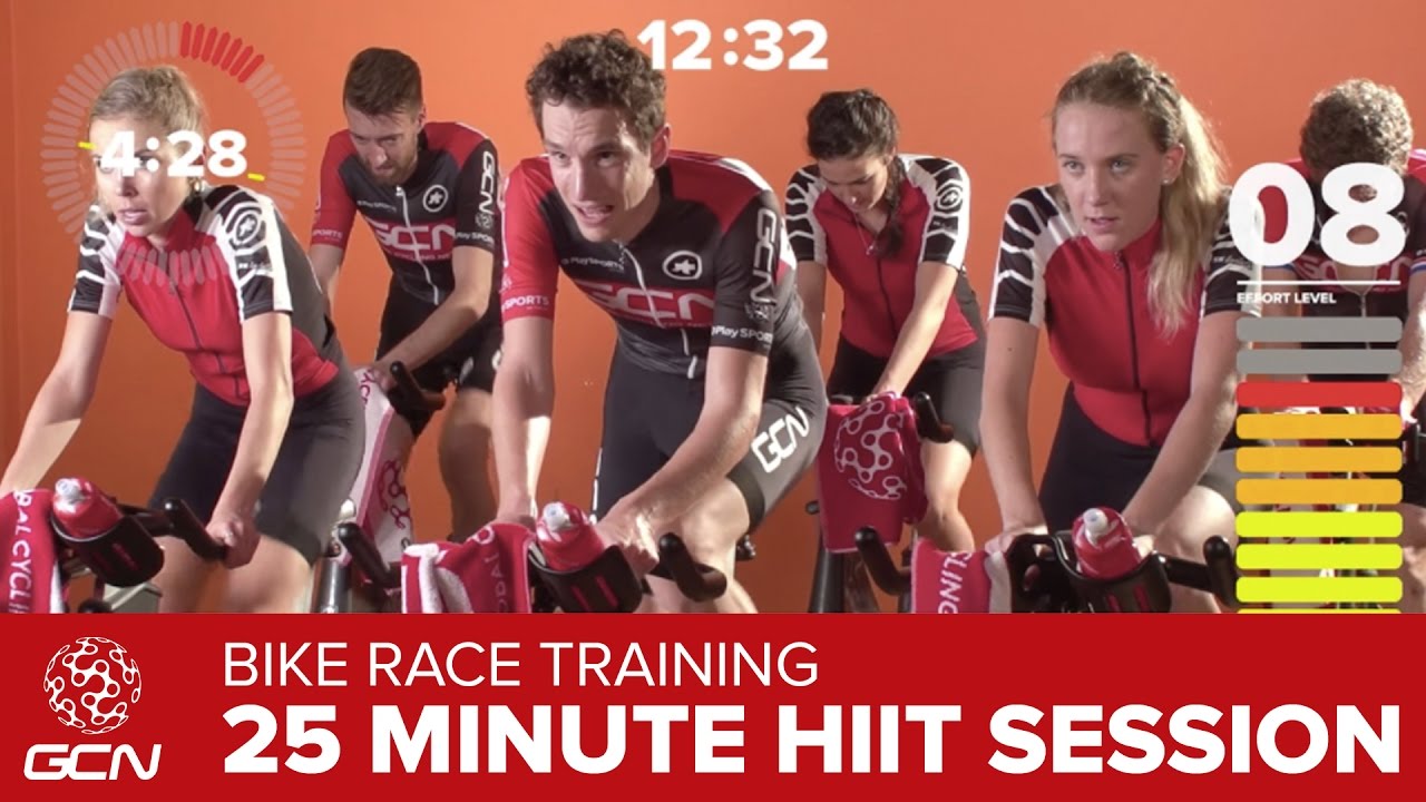 HIIT Workout – High Intensity Race Day Effort – GCN 25 Minute Bike Session