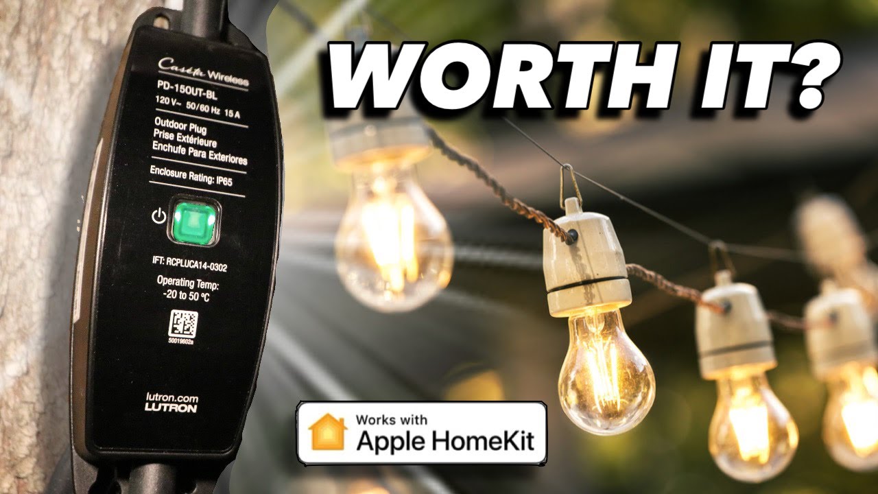 Bring your Smart Home Outside - Lutron Caseta Outdoor Smart Plug Review - for HomeKit