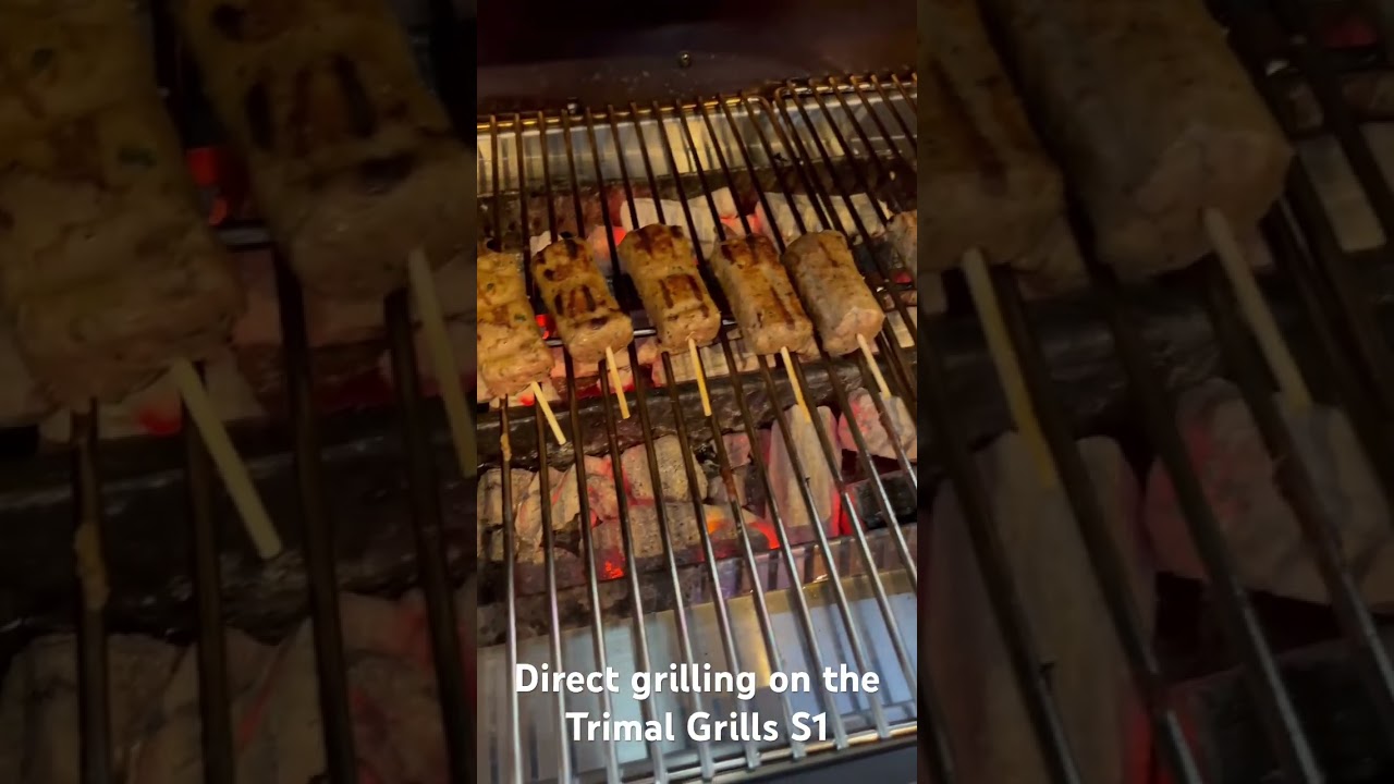 Direct charcoal grilling demo on the new Trimal Grills s1 pellet grill. This thing is Amazing!