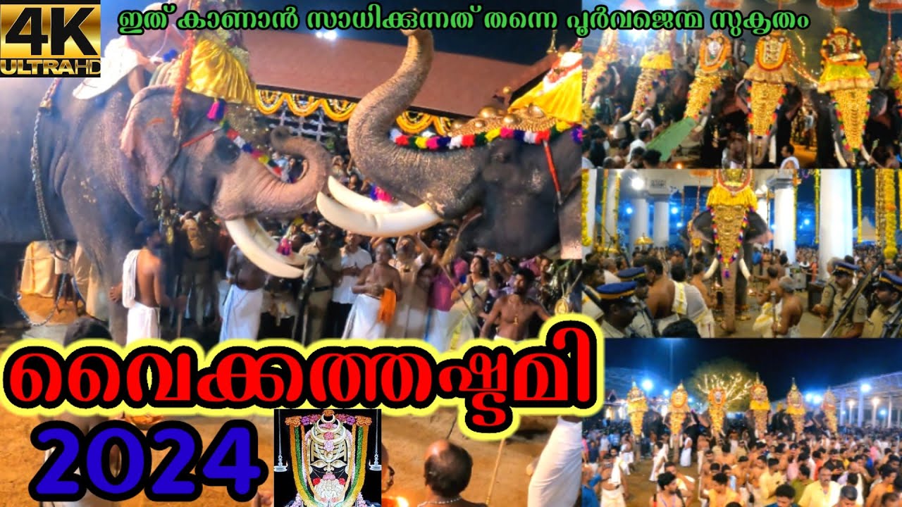 vaikathazhatami2024| വൈക്കത്തഷ്ടമി|#vaikommahadevatemple #vaikathashtami2024#keralaelephant#trending