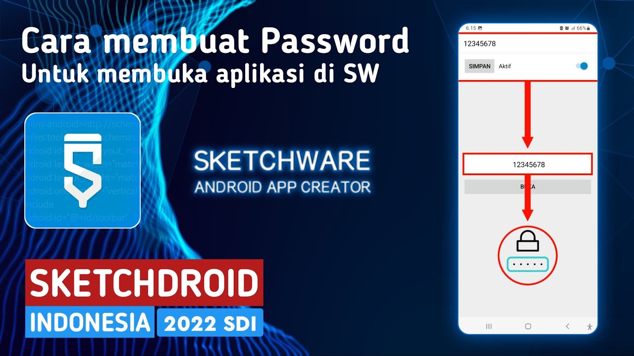 Cara membuat halaman password di Sketchware || SketchDroid Indonesia