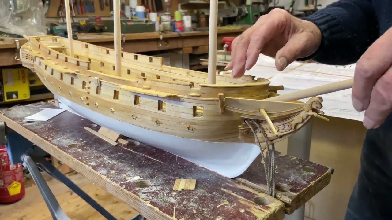 How to Building Model Ship Part #30