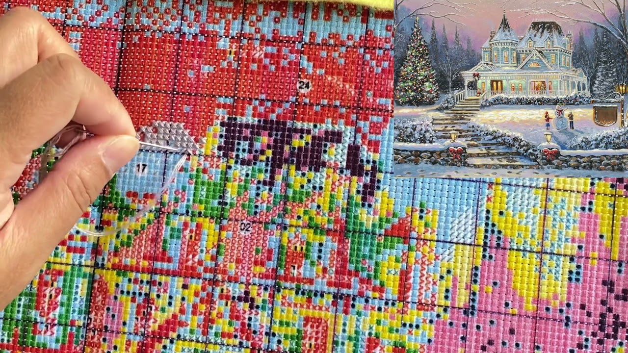 FLOSSTUBE #32 Yesfinal Stitch With Me Review | Unboxing The Stamped Cross Stitch Kits