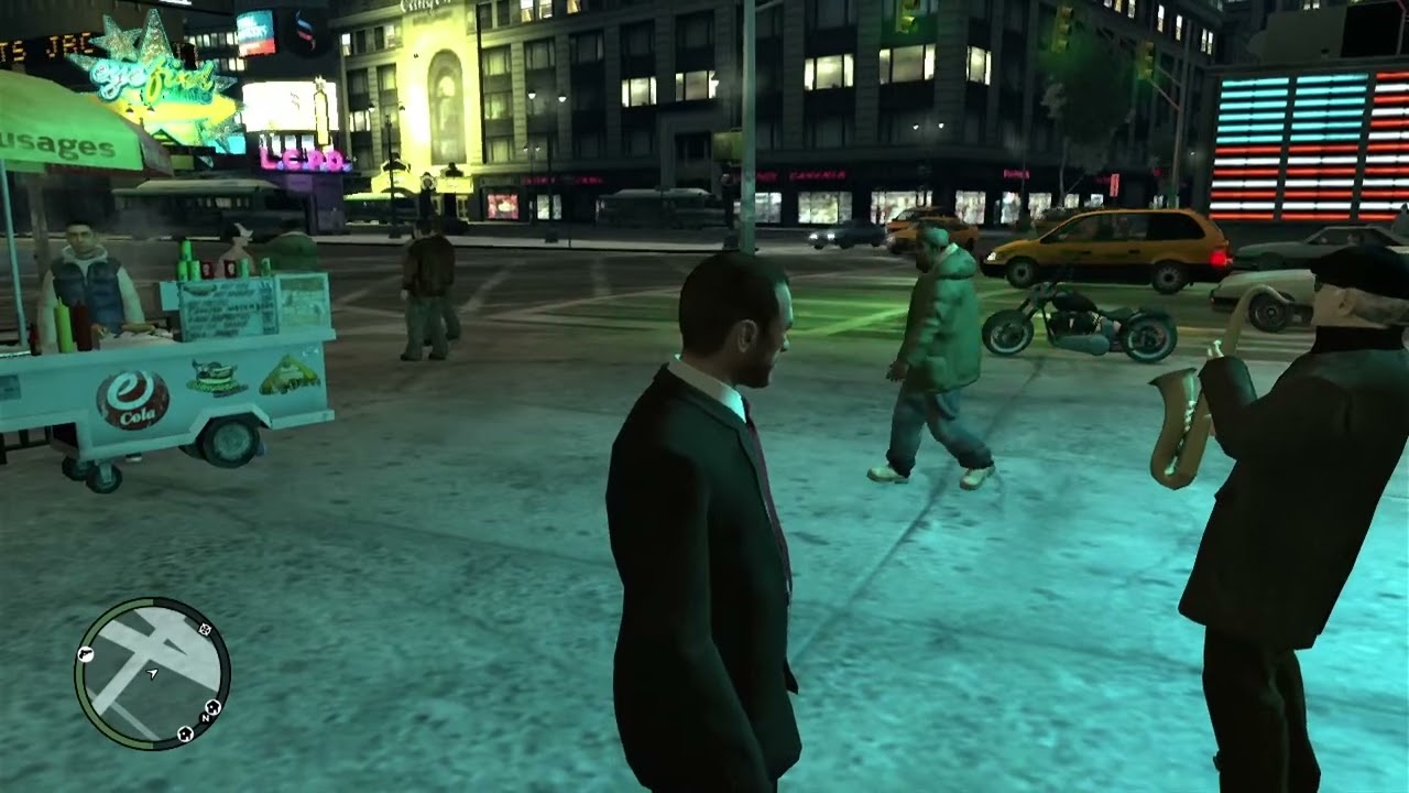 GTA IV - Passing time with the Saxophone guy at Star Junction