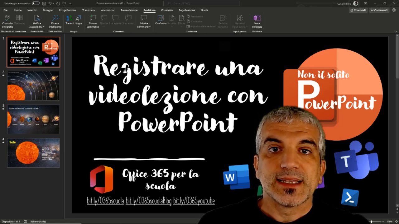 Non il solito PowerPoint: Registrare una videolezione con PowerPoint