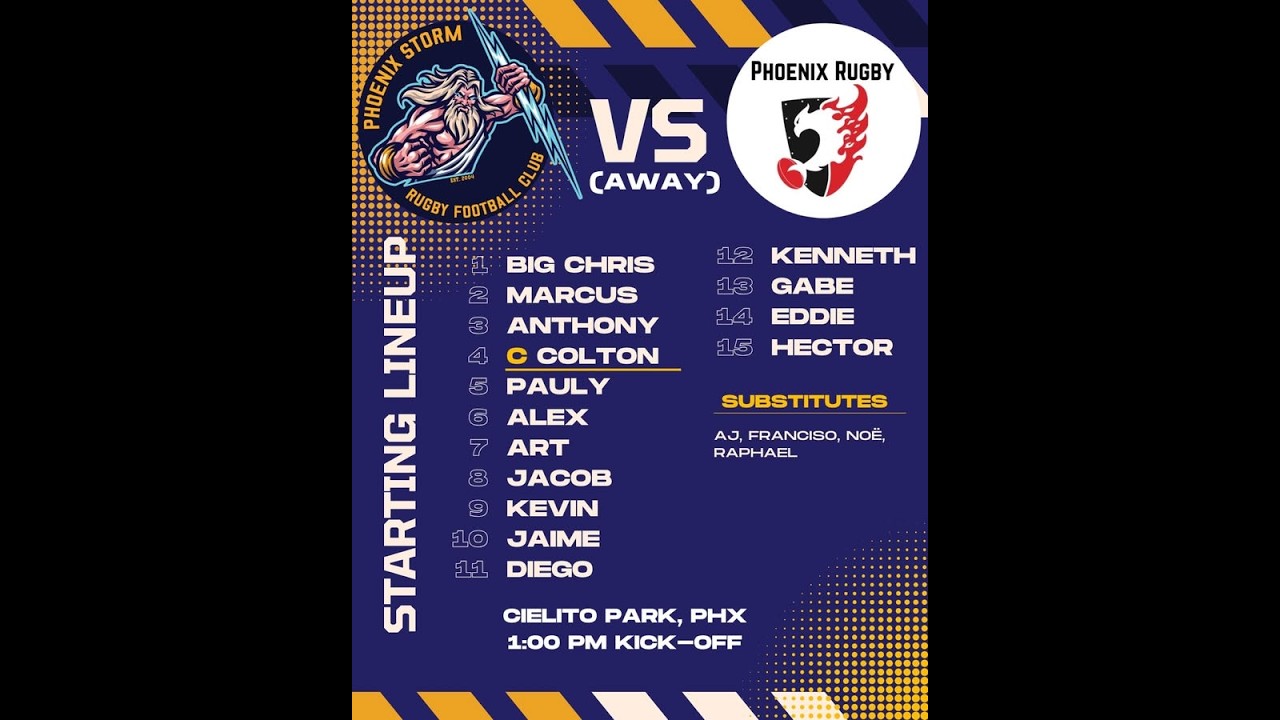 Phoenix Storm v Phoenix Rugby (02/28/26)