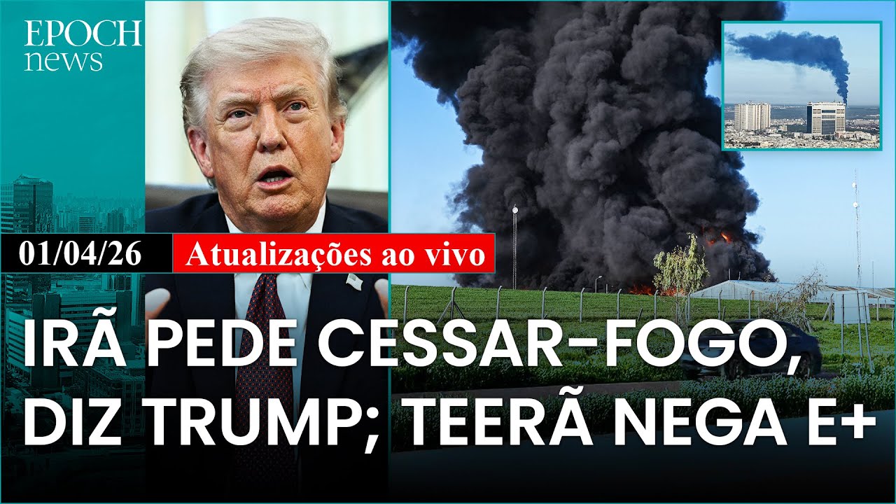 Ir&atilde; pede cessar-fogo, diz Trump; Teer&atilde; nega; Crise de combust&iacute;veis e+