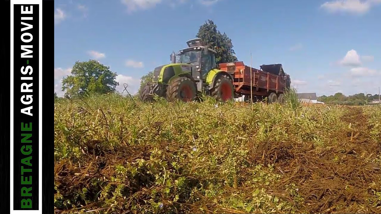 Gopro] Epandage de Fumier 2018| Claas axion 820 & Epandeur à Fumier L'ideal |En Bretagne
