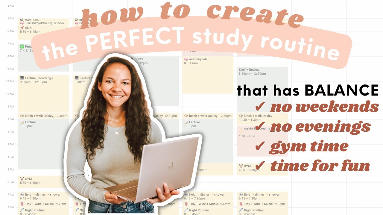 How I Create BALANCE Even In Medical School // 3 Steps to Create the PERFECT Study Routine