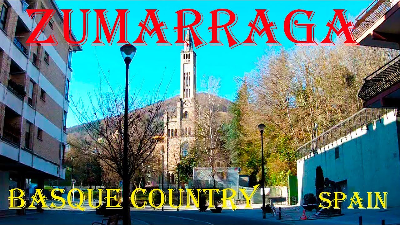 Walk the streets of the city of Zumarraga in Spain. Tour through historical and modern places