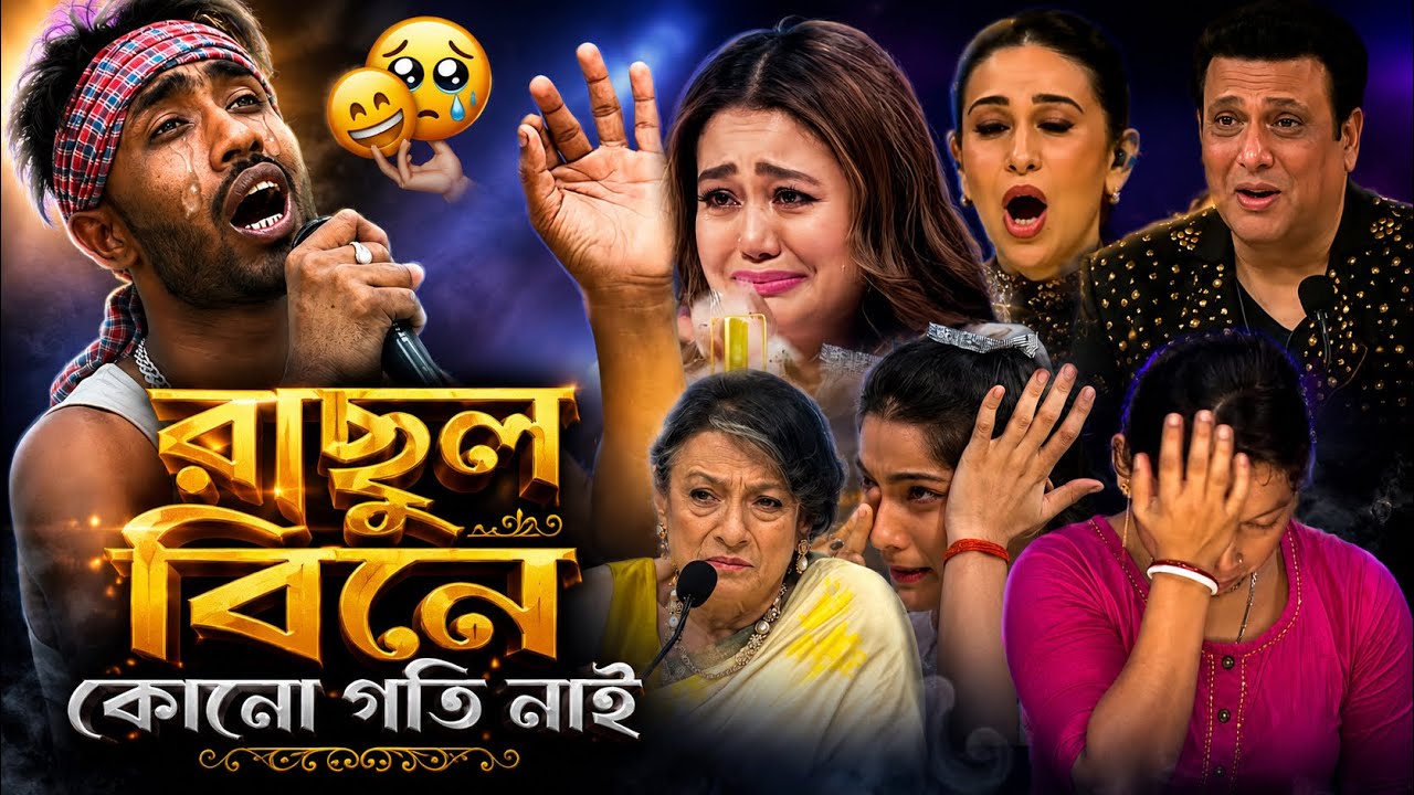 রাছুল বিনে কোনো গতি নাই ইন্ডিয়ান আইডলের মঞ্চে সুন্দর একটি গান গাইলেন 💔🫶 #hamidur #raju ali