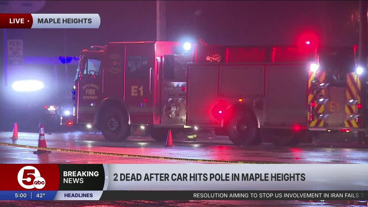 2 dead in Maple Heights car accident