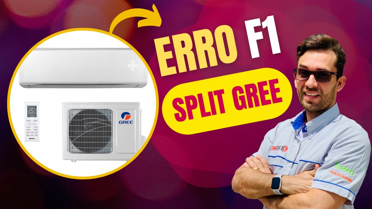 🔴Código de erro F1 split Gree