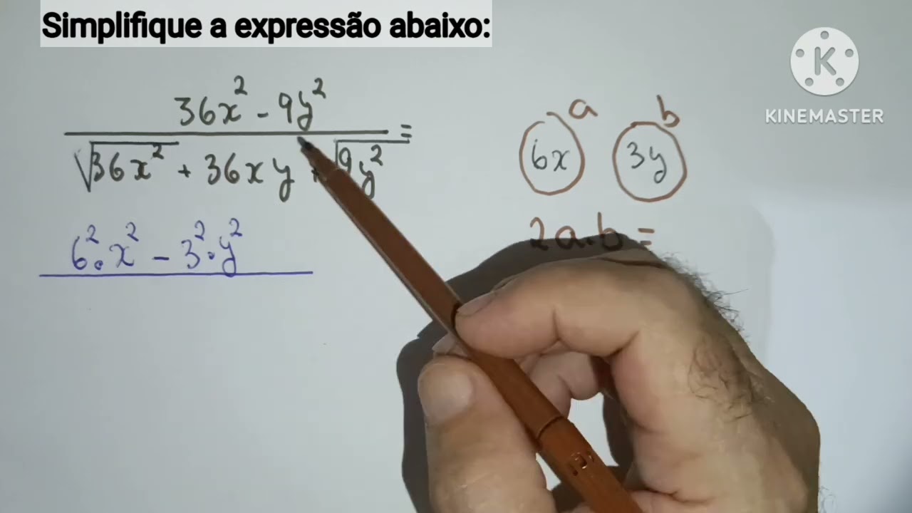 MATEMÁTICA FUNDAMENTAL (SIMPLIFICAÇÃO DE EXPRESSÃO ALGÉBRICA). CASO RESOLVIDO.