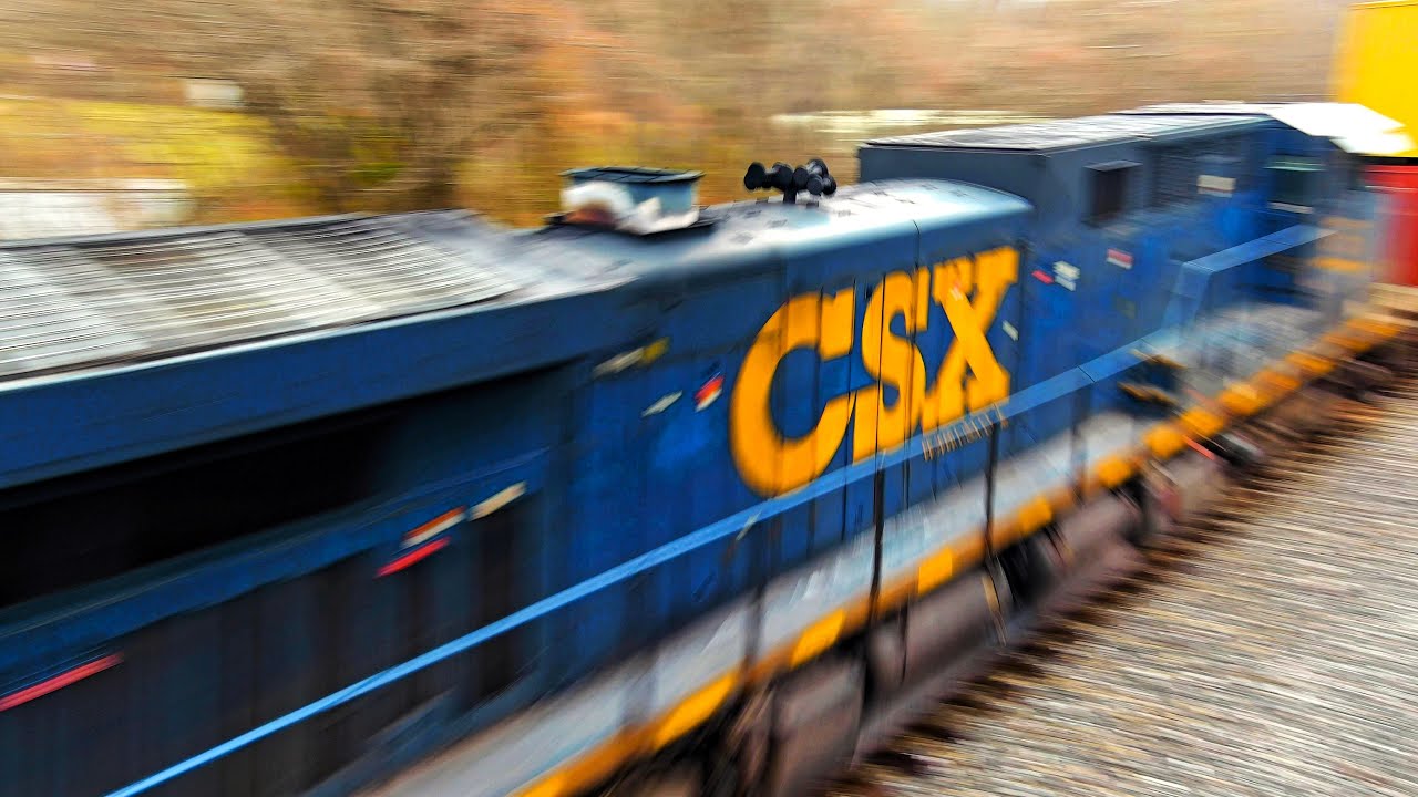 do NOT Fly Your Drone this close to a TRAIN [unless u want an AWESOME shot] CSX I007 & CSX G047 [4k]