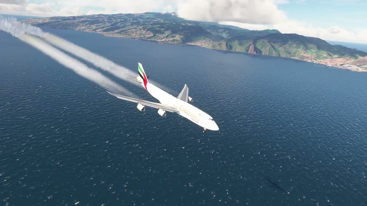 Boeing 747 Low Approach & Go-Around at Madeira – Intense Moment!