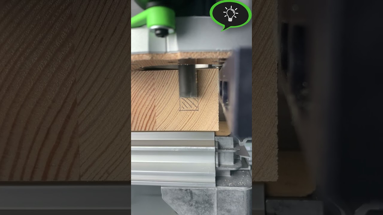 Set different milling depths easily with the stepped stop on Festool OF 1400 router.