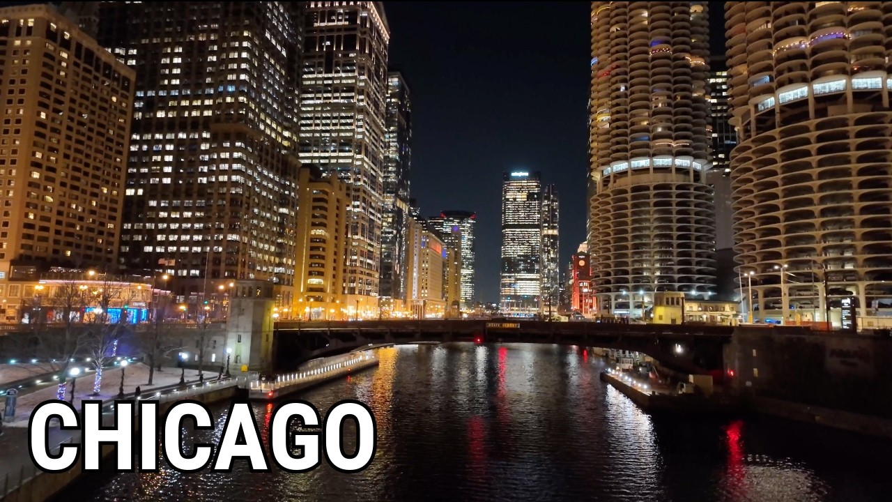 Freezing Weather In Chicago 🥶 Cold Evening Downtown Walking Tour On Thursday (January 22, 2026) 4K