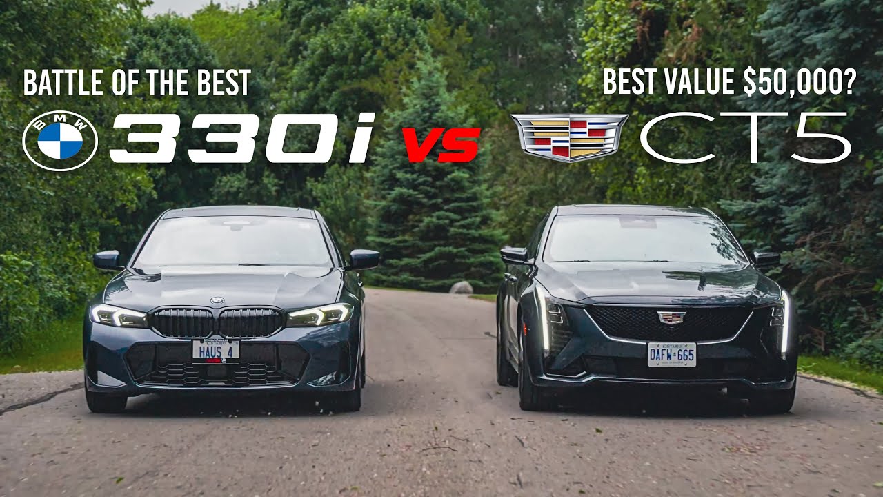 BMW 330i M Sport 2025 года против Cadillac CT5 Sport // Какой лучший роскошный спортивный седан з...