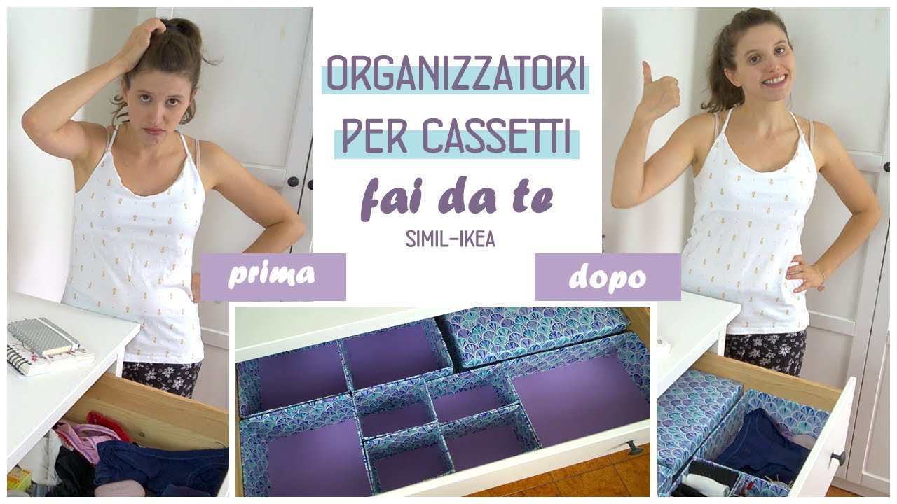 Organizzatori fai da te per armadi e cassetti/Simil - Ikea/Come tenere in ordine l'armadio