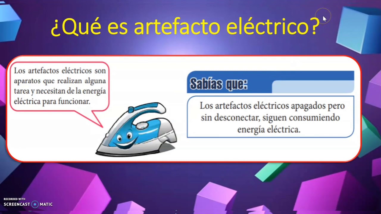 Los artefactos el&eacute;ctricos