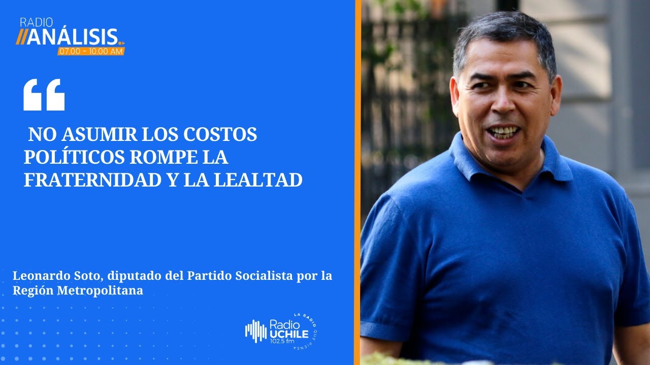 Diputado Soto (PS) acusa al FA y PC de "jugar a la pureza moral" por pugna Nain-Retamal